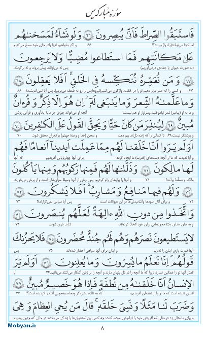 مفاتیح مرکز طبع و نشر قرآن کریم صفحه 8