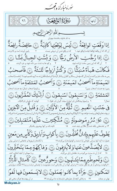 مفاتیح مرکز طبع و نشر قرآن کریم صفحه 15