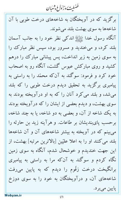 مفاتیح مرکز طبع و نشر قرآن کریم صفحه 411